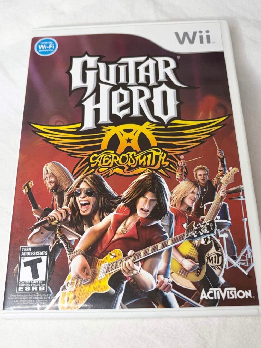 Nintendo Wii Guitar Hero Aerosmith Game Complete In Box CIB Activision 2008